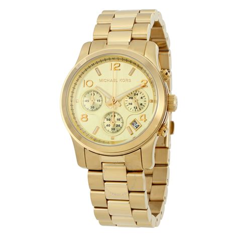 mk5055 michael kors|Michael Kors Women's Chronograph Runway Gold.